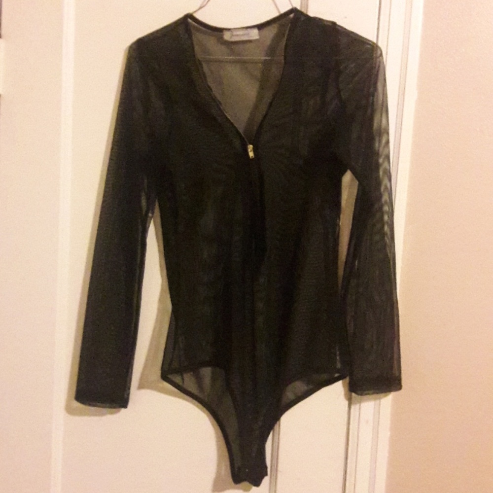 See-through bodysuit